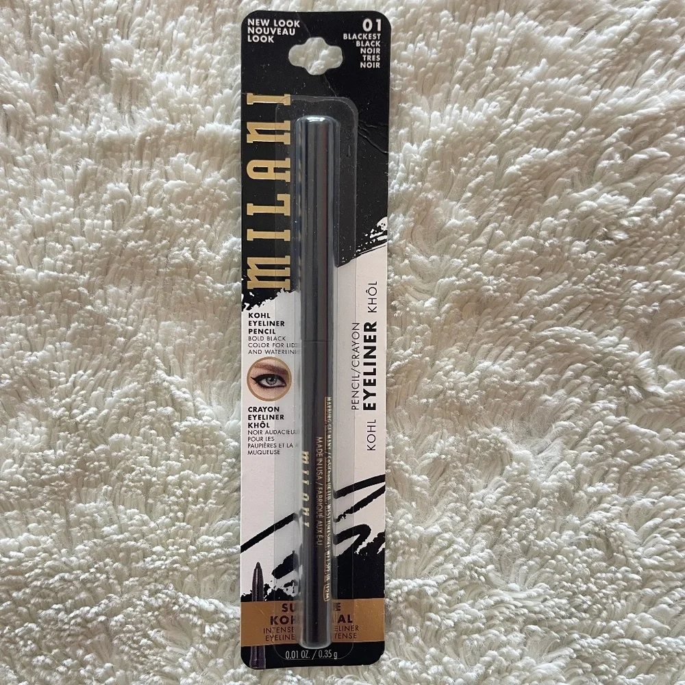 Milani Supreme Kohl Eyeliner Pencil-Blackest Black